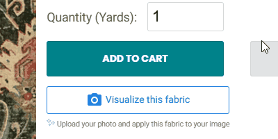On fabric product pages, look for the Visualize this fabric button under the Add to Cart button