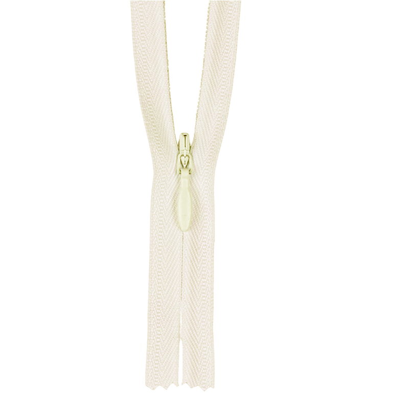 YKK 22" Winter White #2 Closed End Invisible Zipper