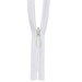 YKK 22" Bright White #2 Invisible Closed End Zipper