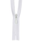 YKK 22" Bright White #2 Invisible Closed End Zipper