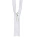 YKK 8" Bright White #2 Invisible Closed End Zipper