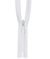 YKK 8" Bright White #2 Invisible Closed End Zipper