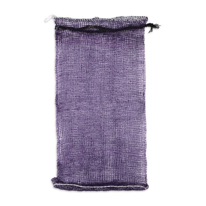 1/4 Bushel (10 lb) Purple Mesh Polypropylene Bag - 11&quot; x 19&quot;