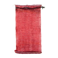1/4 Bushel (10 lb) Red Mesh Polypropylene Bag - 11" x 19"