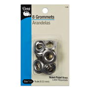 Dritz 8 Nickel Plated Grommets - 3/8"