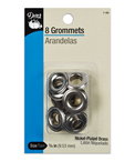 Dritz 8 Nickel Plated Grommets - 3/8"