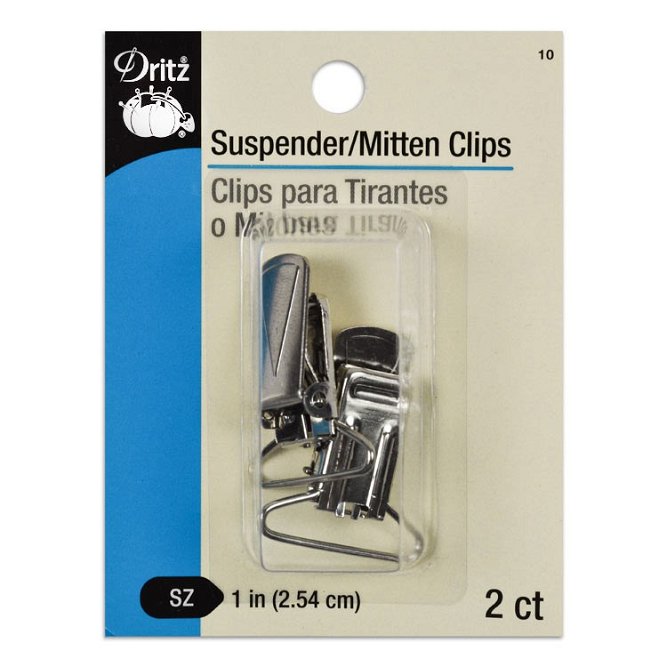Dritz 2 Suspender &amp; Mitten Clips - 1&quot;