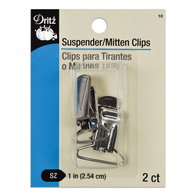 Dritz 2 Suspender &amp; Mitten Clips - 1"
