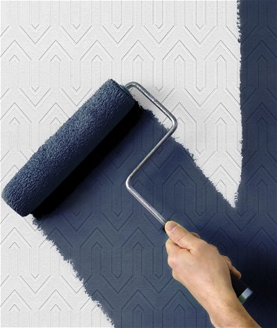 Seabrook Designs Maze Stripe Off-White Paintable Wallpaper