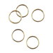 3/8" Brass Rings - 50 Pack
