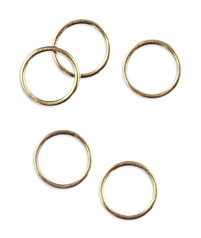 3/8 inch Brass Rings - 50 Pack