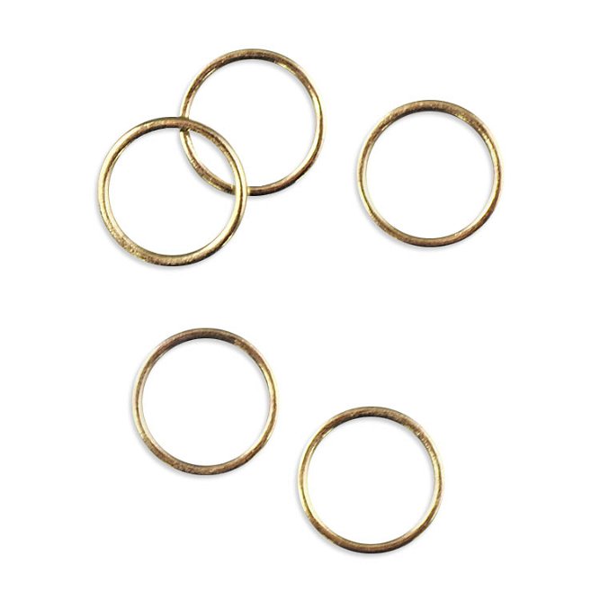 3/8&quot; Brass Rings - 50 Pack