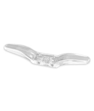 3 inch Clear Lucite Cord Cleat - 12 Pack