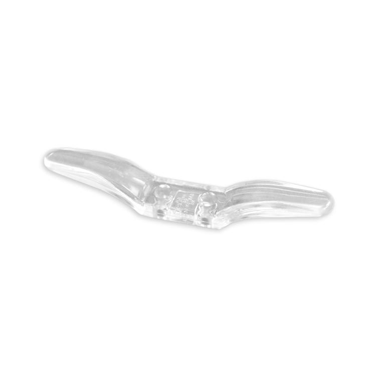 3" Clear Lucite Cord Cleat - 12 Pack