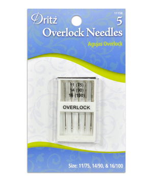 Dritz Overlock Machine Needles - Size 11/14/16
