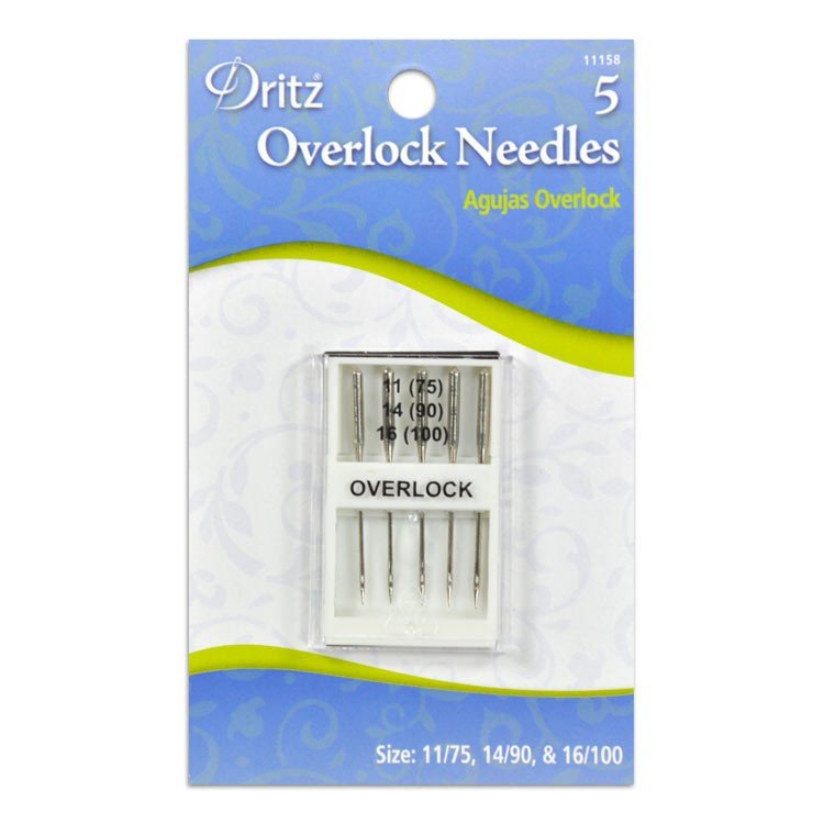 Dritz Overlock Machine Needles - Size 11/14/16