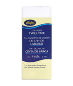 Wrights 1/4" White Twill Tape - 4 Yards