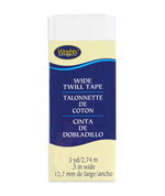Wrights 1/2" White Twill Tape - 3 Yards