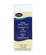 Wrights 1" White Twill Tape - 2 Yards
