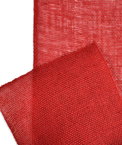 9" Red Burlap Ribbon - 10 Yards