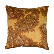 17" x 17" Modena Paisley Saffron Decorative Pillow