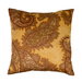 17" x 17" Modena Paisley Saffron Decorative Pillow