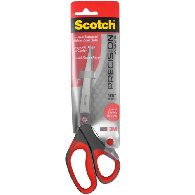 Scotch Precision Bent Scissors - 8&quot;
