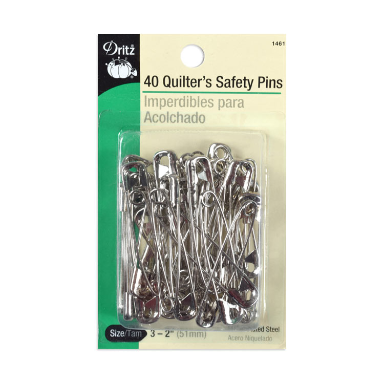 Dritz 40 Quilter's Safety Pins - Size 3