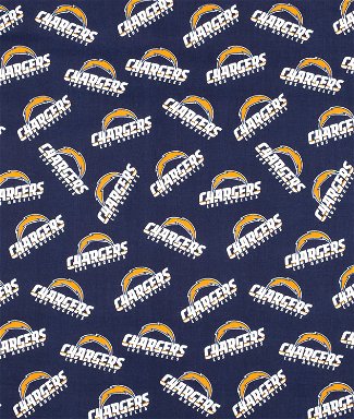 Fabric Traditions Los Angeles Chargers NFL Cotton Fabric