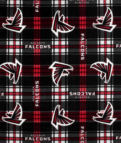 Fabric Traditions Atlanta Falcons NFL Plaid Fleece Fabric