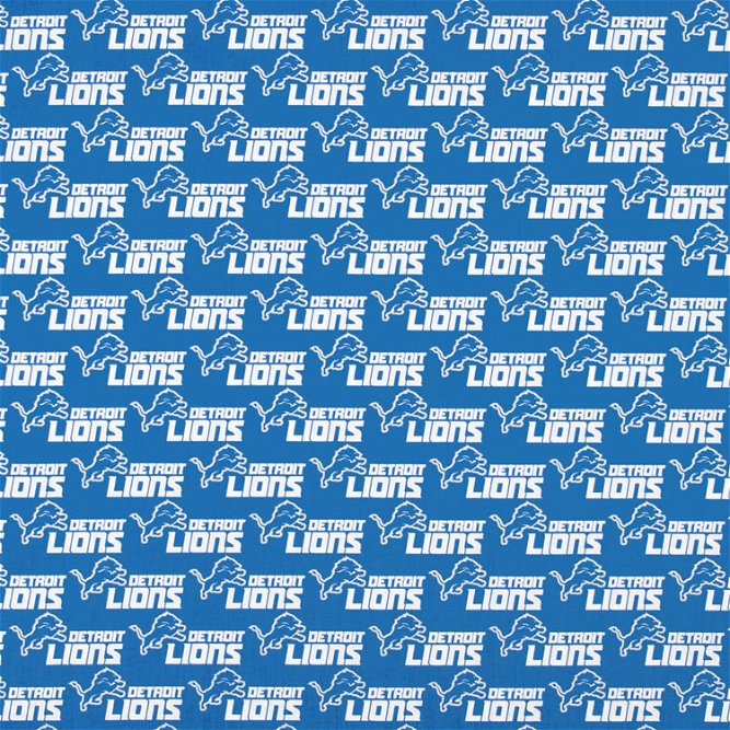 Fabric Traditions Detroit Lions NFL Cotton Fabric