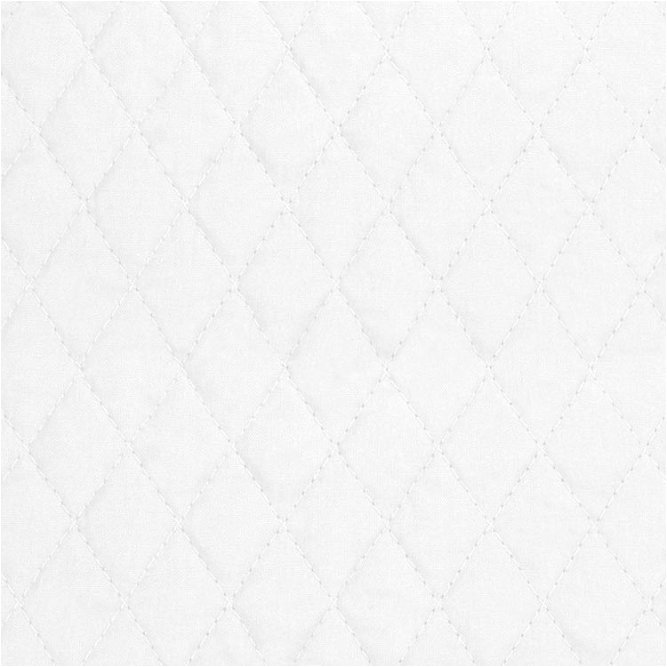 Springs Creative White Country Classic Single Faced 1&quot; Diamond Quilted Fabric