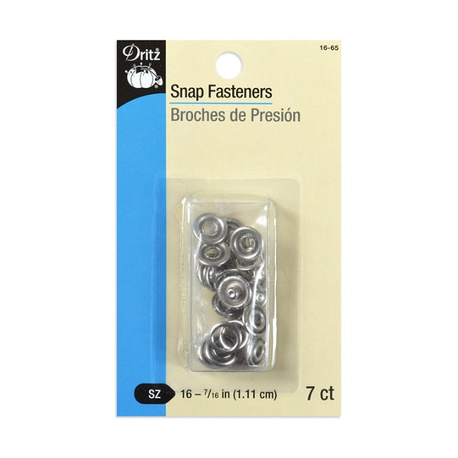 Dritz 7 Snap Fasteners - Size 16