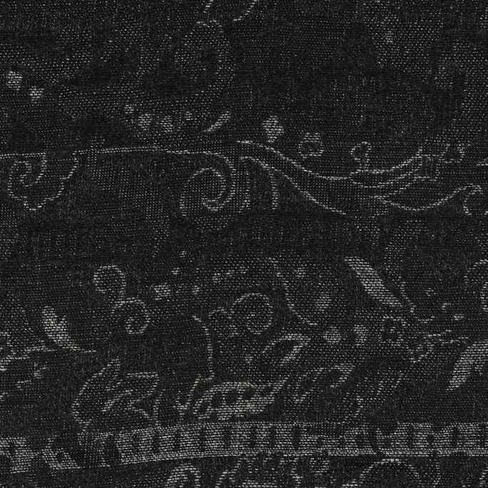 RK Classics Rutherford Jacquard Black Fabric image 2 of 3