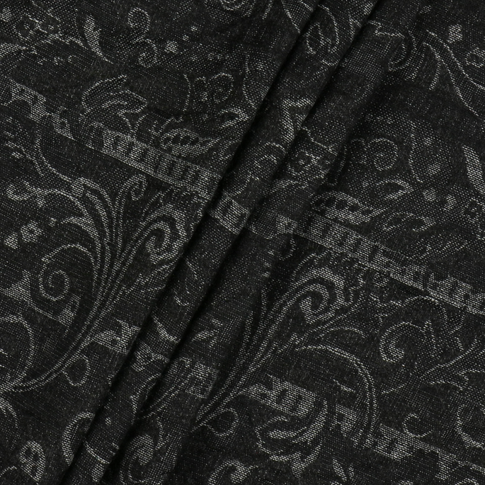 RK Classics Rutherford Jacquard Black Fabric image 3 of 3