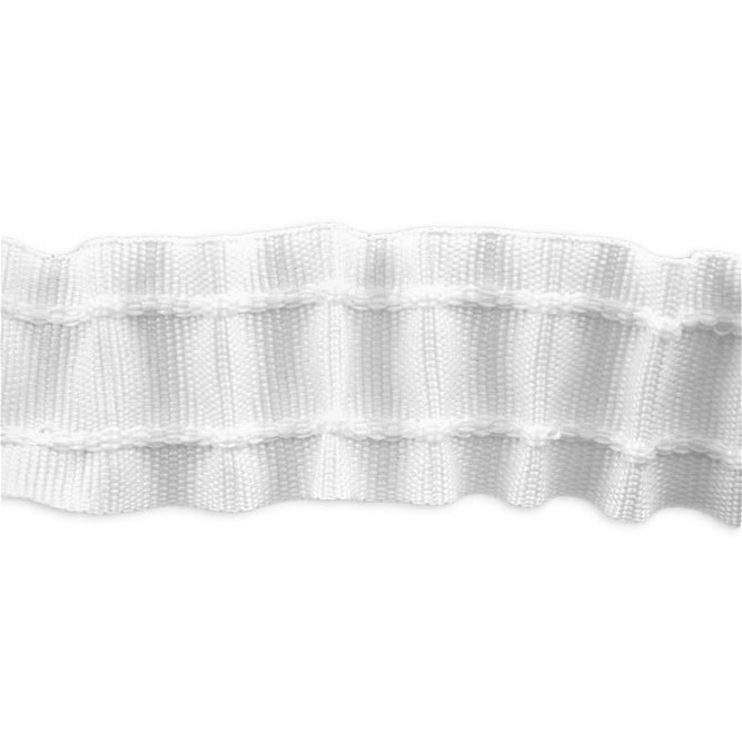 White 2 Cord Shirring Tape - 1&quot;