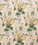 Lee Jofa Althea Linen Print Citron Fabric