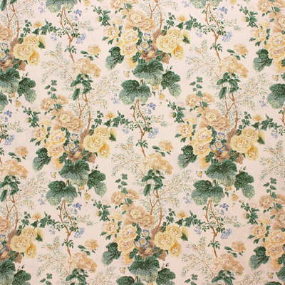 Lee Jofa Althea Linen Print Citron Fabric
