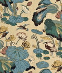 Lee Jofa Nympheus Print Straw Fabric