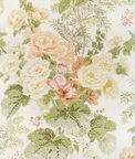 Lee Jofa Hollyhock Hand Block Apricot/Moss Fabric