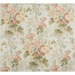 Lee Jofa Hollyhock Hand Block Cotton Coral/Olive Fabric