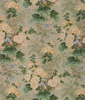 Lee Jofa Hollyhock Hand Block Linen Celadon Fabric