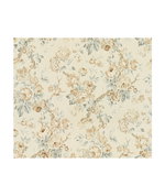 Lee Jofa Garden Roses Beige/Aqua