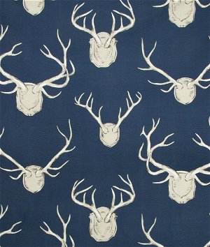 Lee Jofa Antlers Navy Fabric