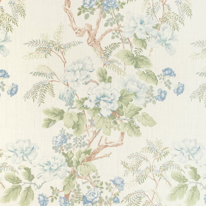 Lee Jofa Chinese Peony Blue Fabric