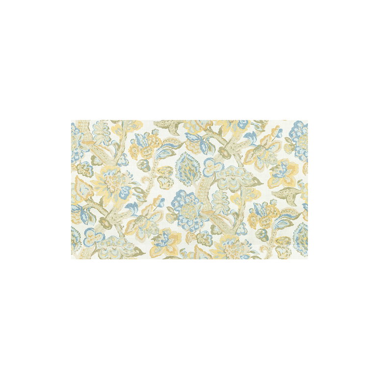 Lee Jofa La Cinta Lemon/Blue Fabric