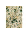 Lee Jofa Hollyhock Hand Block Linen Lemon/Aqua Fabric