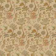 Lee Jofa Tidewater Block Clay/Teal Fabric