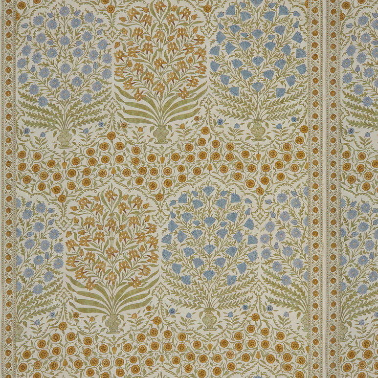 Lee Jofa Sameera Sapphire/Gold Fabric