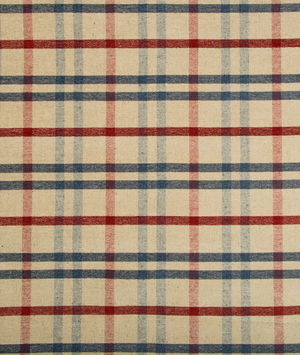 Lee Jofa Fannin Plaid Ruby/Navy Fabric